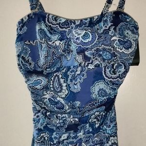 Ralph Lauren Swim Suit, size 16w, blue